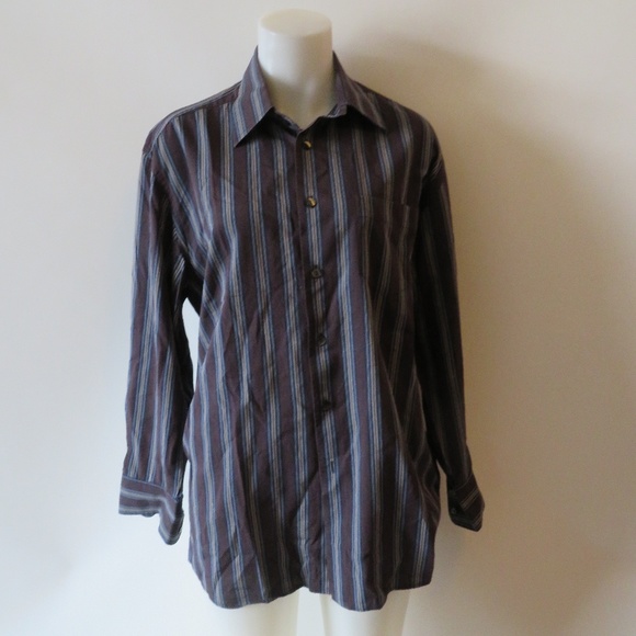 Dolce /& Gabbana Gold Plaid Mens Long Sleeve Dress Shirt Size US 16 IT 41